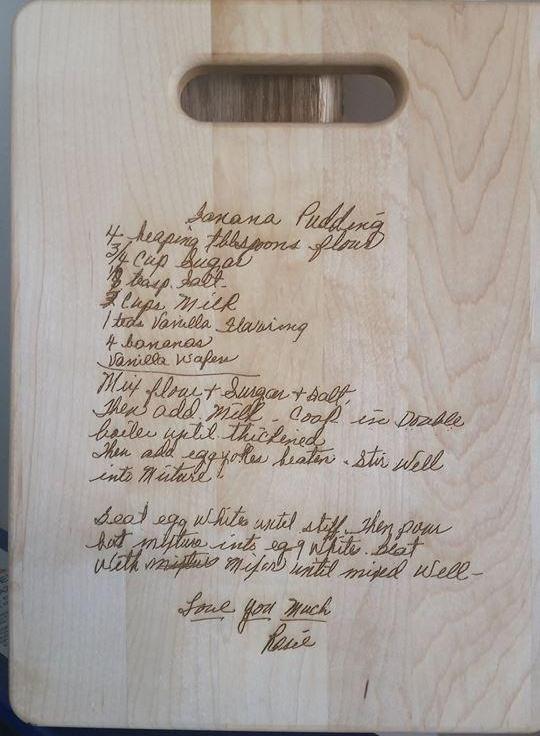 Engraved Maple Cutting Board